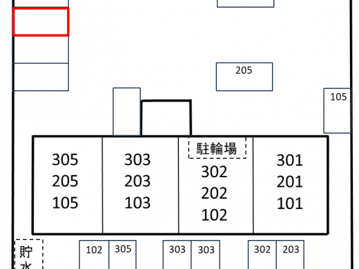 グリーンハイツ駐車場 区画図